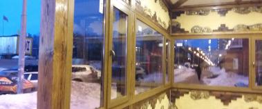 Пластиковое панорамное окно в кафе, Балашиха